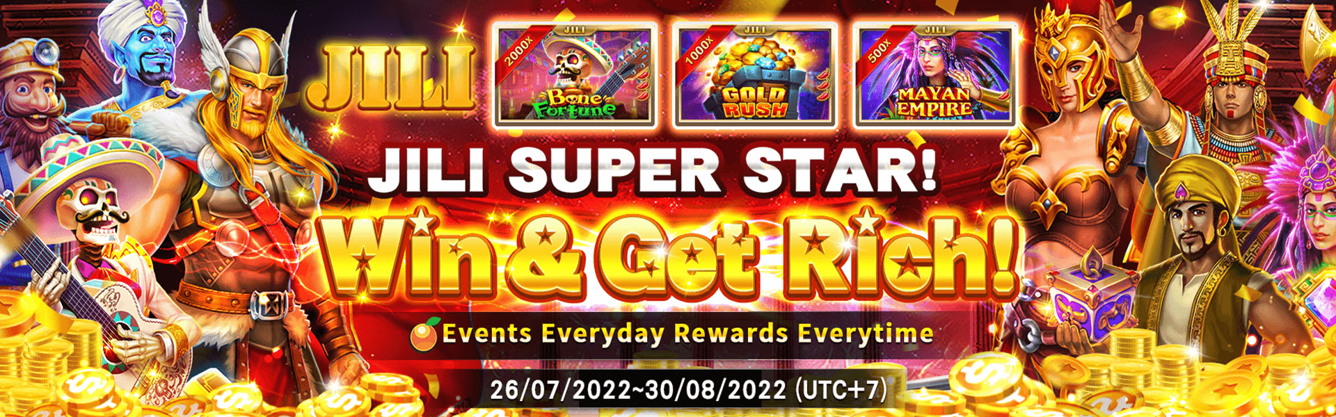 JILI HERO Event has started! Win & Get Rich!