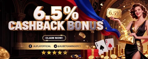 JILI777 6.5% Cashback Bonus | Risk Less, Play More